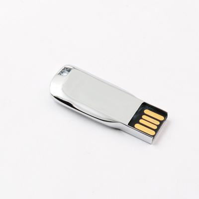 درایو قلم USB فلزی براق نقره‌ای 2.0 64 گیگابایتی 128 گیگابایتی 20 مگابایت بر ثانیه مطابق با استاندارد ایالات متحده