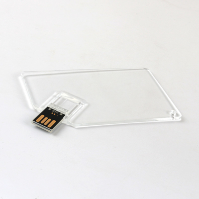 کارت اعتباری پلاستیکی شفاف USB Memory Stick 2.0 MINI UDP 128GB 64GB 50MB/S