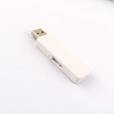 حافظه USB پلاستیکی سیاه و سفید بازیافت شده اندازه حافظه سفارشی 1G-1TB دمای کار 0.C-60.C