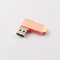 رزگلد رنگ فلزی 360 درجه چرخش USB درایو آپلود داده رایگان