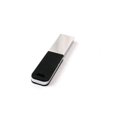 نقره ای درخشنده USB Pen Drive 2.0 64GB 128GB 20MB / S لوگو سفارشی و جعبه