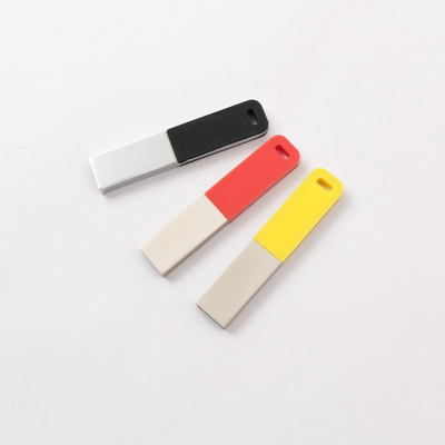 نقره ای درخشنده USB Pen Drive 2.0 64GB 128GB 20MB / S لوگو سفارشی و جعبه