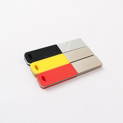 نقره ای درخشنده USB Pen Drive 2.0 64GB 128GB 20MB / S لوگو سفارشی و جعبه