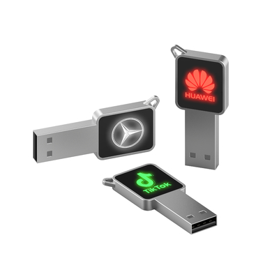 درایو فلش USB با سرعت بالا با بدن فلزی / پلاستیکی نور LED در هنگام کار درخشان است
