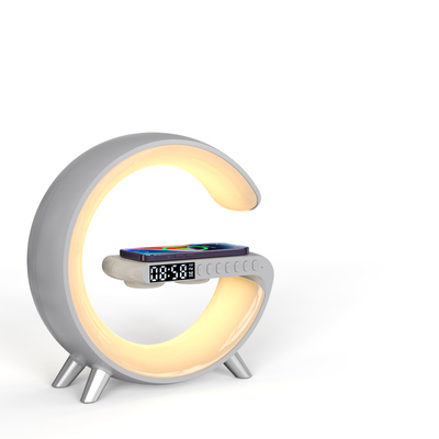 با LED با ساعت با اسپیکر با بلوتوث شارژر بی سیم سریع 15W