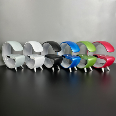 با LED با ساعت با اسپیکر با بلوتوث شارژر بی سیم سریع 15W