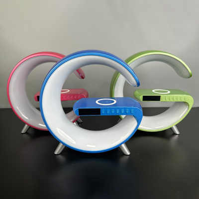 با LED با ساعت با اسپیکر با بلوتوث شارژر بی سیم سریع 15W