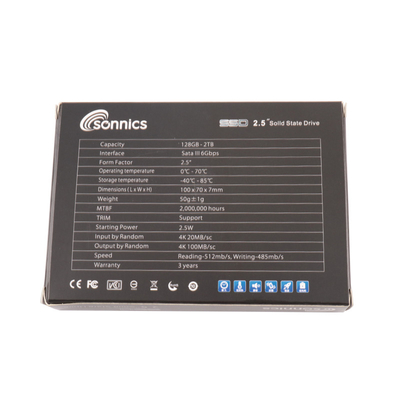 تا 1000MBS سرعت سرعت SSD هارد دیسک های داخلی -40-85C سیاه / طلا / نقره
