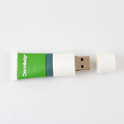 Silk Screen Printing Custom USB Flash Drives with USB 2.0 Interface open mold by customer design