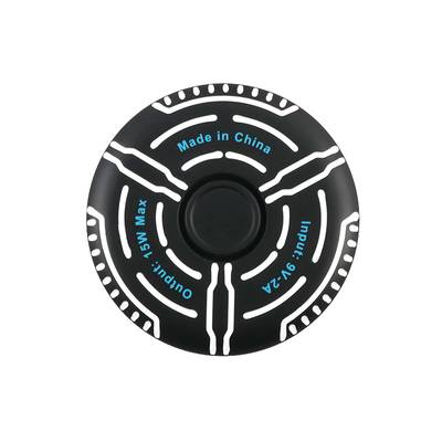 جعبه پشتیبانی شارژر بی سیم چند منظوره چاپ لوگو Fidget Spinner Light Indicator