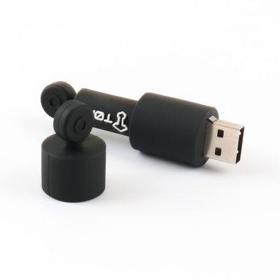 رمزگذاری داده های گرد درایوهای فلش USB سفارشی مواد PVC / سیلیکون