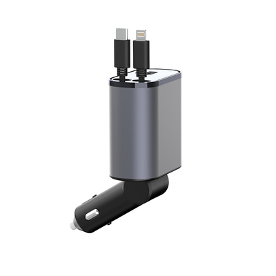 شارژر ماشین کمکت 139*65*34.5mm با 2 قطعه USB خروجی 5V/2.4A