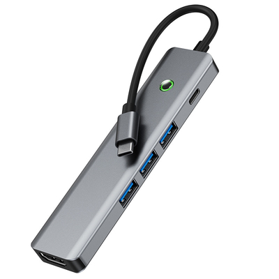ایستگاه اطلاعات چند منظوره USB C Hub Smart Adapter با سرعت انتقال 5Gbps