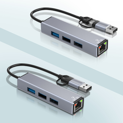 آداپتور هاب USB C کامپکت لپ تاپ USB Port Expander USB Hub برای انتقال سریع داده