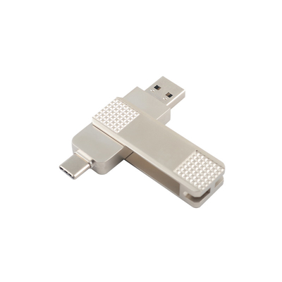 درایوهای فلش USB نقره ای نوع C می توانند با حفاظت از رمز عبور 360 درجه چرخش داشته باشند