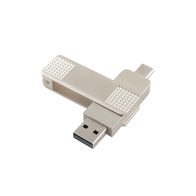 درایوهای فلش USB نقره ای نوع C می توانند با حفاظت از رمز عبور 360 درجه چرخش داشته باشند