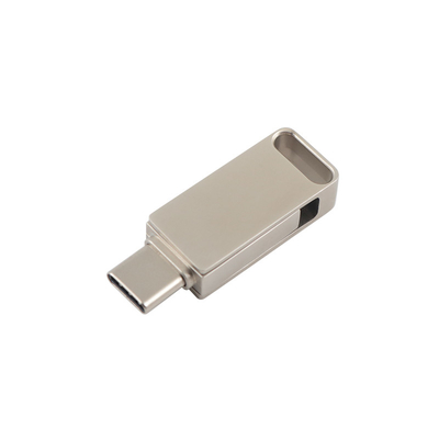 فلز نقره ای ضد آب USB فلش درایو با USB 2.0 و نوع C حکاکی و چاپ لوگو
