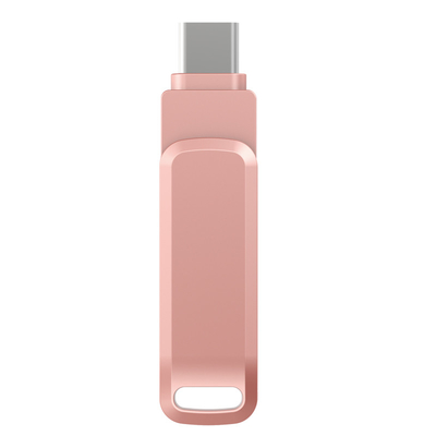 انتقال سریع داده OTG USB فلش درایو TYPE C و USB با هم مواد فلزی
