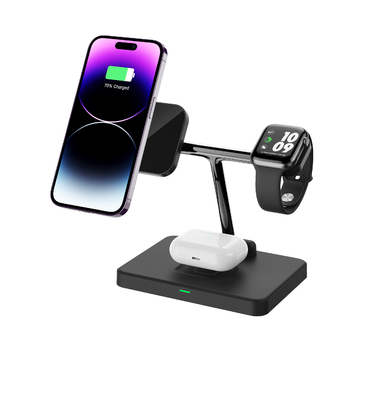 3 در 1 شارژر سریع شارژ بی سیم عمودی برای گوشواره های آیفون IWatch