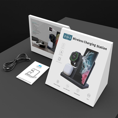 ماده ABS PC شارژر بی سیم 15 وات برای آیفون iWatch AirPod سریع و راحت