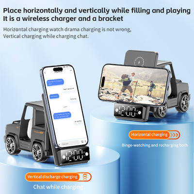 شارژر بی سیم شکل ماشین با کیفیت شارژ سریع برای آیفون Airpods IWatch