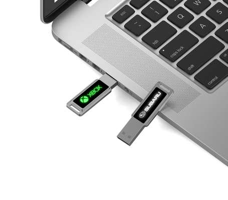 فلاش درایو با سرعت بالا کریستال استیک USB با چراغ LED درخشان