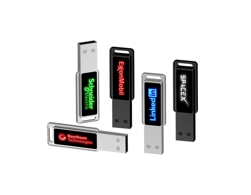 فلاش درایو با سرعت بالا کریستال استیک USB با چراغ LED درخشان