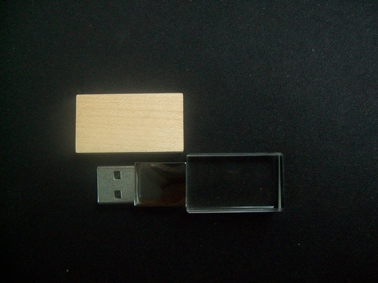 استیک کریستال USB سفارشی با گزینه های لوگو لیزر -50°C 80°C دمای محیط