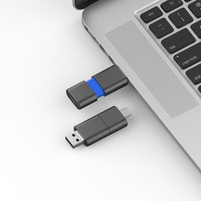 سرعت سریع نوع C با USB 3.0 و USB 2.0 Flash Drive Slide Shape Match CE,FCC,ROHS