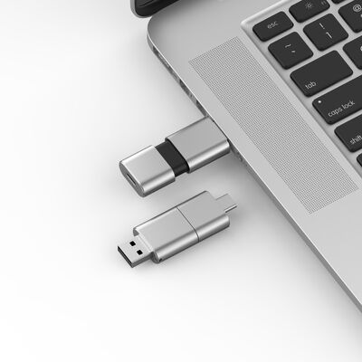 سرعت سریع نوع C با USB 3.0 و USB 2.0 Flash Drive Slide Shape Match CE,FCC,ROHS