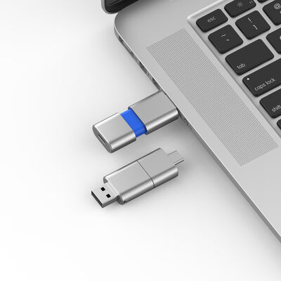 سرعت سریع نوع C با USB 3.0 و USB 2.0 Flash Drive Slide Shape Match CE,FCC,ROHS