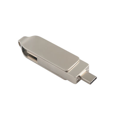 رنگ بدنه یکپارچهسازی با سیستمعامل نقره‌ای با TYPE C USB 128 گیگابایت 256 گیگابایت اندازه USB پرسرعت 71.4*16.8*10.1 میلی‌متر