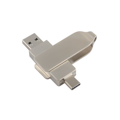 رنگ بدنه یکپارچهسازی با سیستمعامل نقره‌ای با TYPE C USB 128 گیگابایت 256 گیگابایت اندازه USB پرسرعت 71.4*16.8*10.1 میلی‌متر