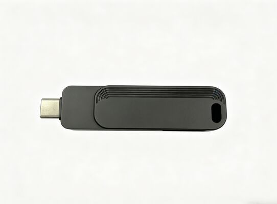 تفنگ سیاه رنگ USB 3.0 + Type C 1005 با گذراندن تست H2 نوع C درایوهای فلش USB Fast Match USA و EU Standard