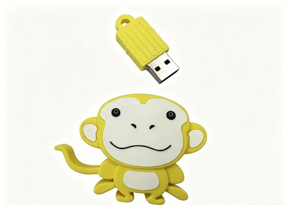 سفارشی شکل توسط میمون قالب PVC شخصی USB فلش درایو با گزینه رمزگذاری داده برای بازاریابی و دسترسی امن به داده