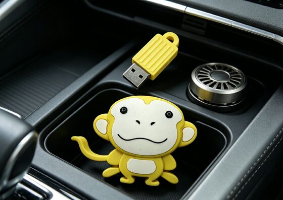 سفارشی شکل توسط میمون قالب PVC شخصی USB فلش درایو با گزینه رمزگذاری داده برای بازاریابی و دسترسی امن به داده
