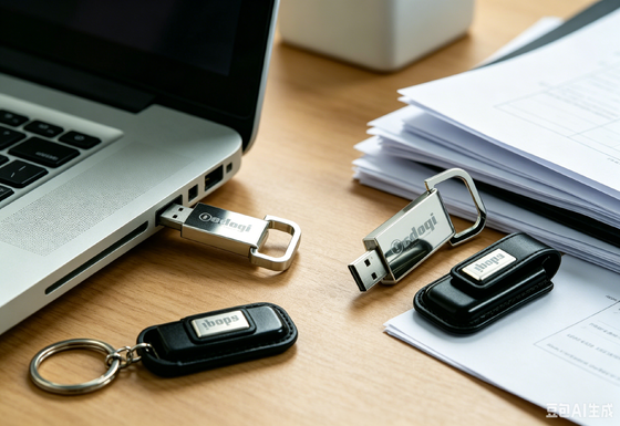 درایو فلش یو اس بی چرم OEM رنگ قهوه ای محلول ذخیره سازی قابل حمل شیک بادوام ایده آل برای هدایای شرکتی و رویدادها