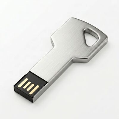 درایو فلش USB کلید آلیاژ روی فعال با رمزگذاری طراحی سفارشی خوش آمدید دستگاه ذخیره‌سازی ایمن بادوام ایده‌آل برای تجارت