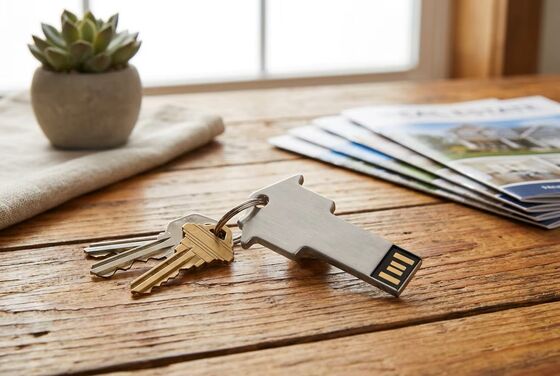 پرل زنجير فلزي USB فلش درايو نقره اي مخزن کامپکت دستگاه درجه حرارت کار -50 تا +80 درجه ایده آل برای کسب و کار
