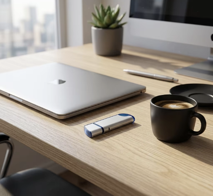 فلش مموری USB 2.0 پلاستیکی با سرعت نوشتن 4 تا 10 مگابایت بر ثانیه، مناسب برای پشتیبان‌گیری و انتقال امن داده‌ها