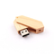 درایو فلش USB چوبی 180 درجه 2.0 و نشان‌واره برجسته USB 3.0 50-100 مگابایت بر ثانیه