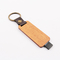 لوگوی منبت کاری چرم چوبی هدیه USB Flash Drive 80MB/S استاندارد اروپایی