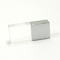 ODM Small Crystal USB Stick 2.0 8GB 16GB حکاکی لوگو با نور LED