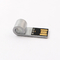 لوگوی لیزری فلش درایو فلش USB فلزی سوت شکل نقره ای مموری استیک USB 2.0