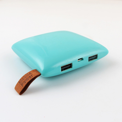 پاور بانک هدیه سبک تبلیغاتی آبی کیفیت باتری خوب 3000MAH