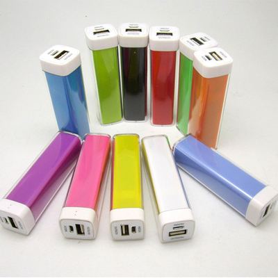 پاوربانک فلزی رنگارنگ 2000MAH 91x25x25mm برای استفاده هدیه