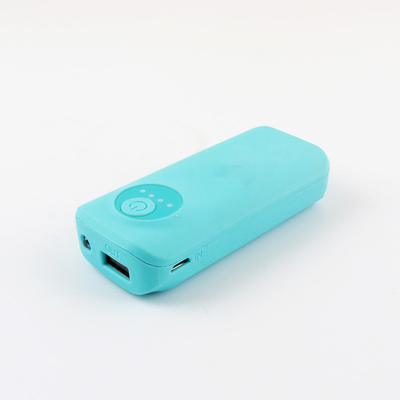 LED Light Plastic Portable Power Bank 2400MAH باتری لیتیوم یونی 18650
