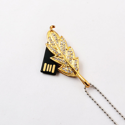 تراشه پنهان داخل برگ درایو فلش USB به سبک جواهر سرعت سریع