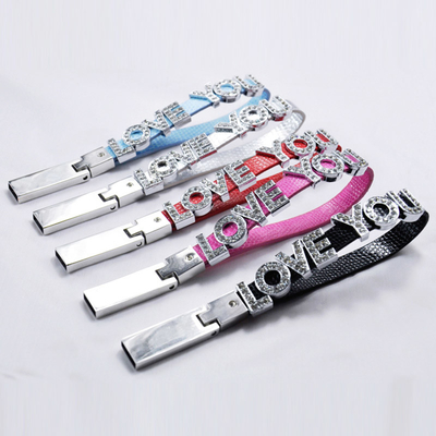 دستبند الفبای جواهر به سبک کریستال USB Stick Metal 64GB 128GB