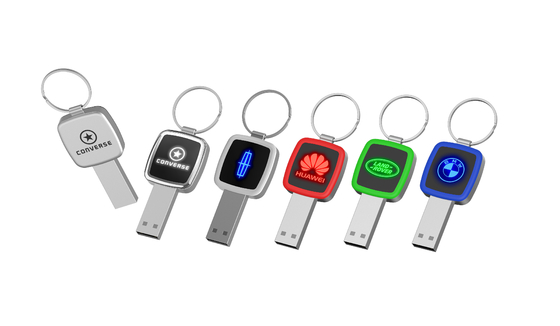 هنگام خواندن چراغ LED Will Shiny USB Stick کریستالی 32 گیگابایت 64 گیگابایت 128 گیگابایت